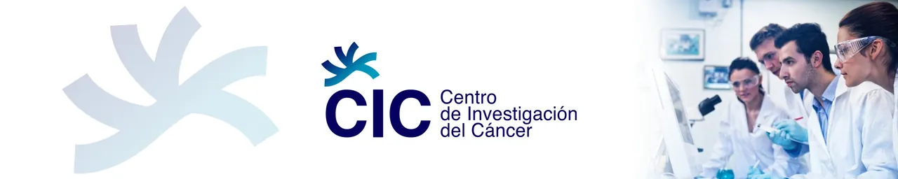 Banner web con el logotipo sobre blanco
